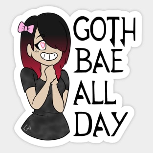 Goth Bae All Day Sticker